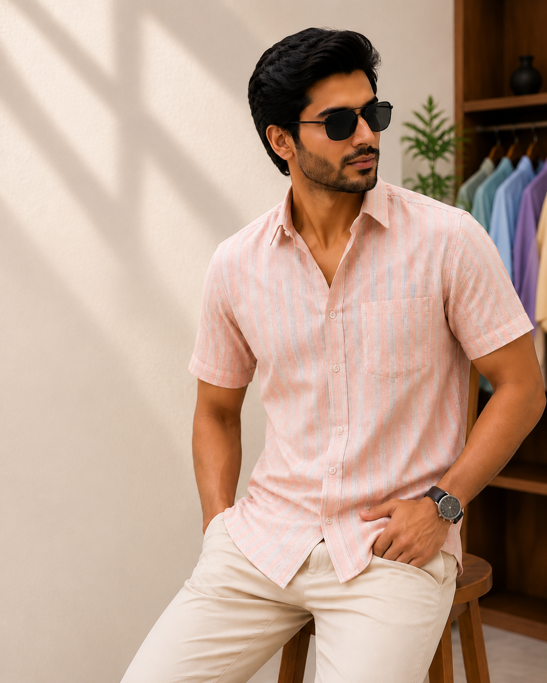 Full Sleeves Khadi Shirt